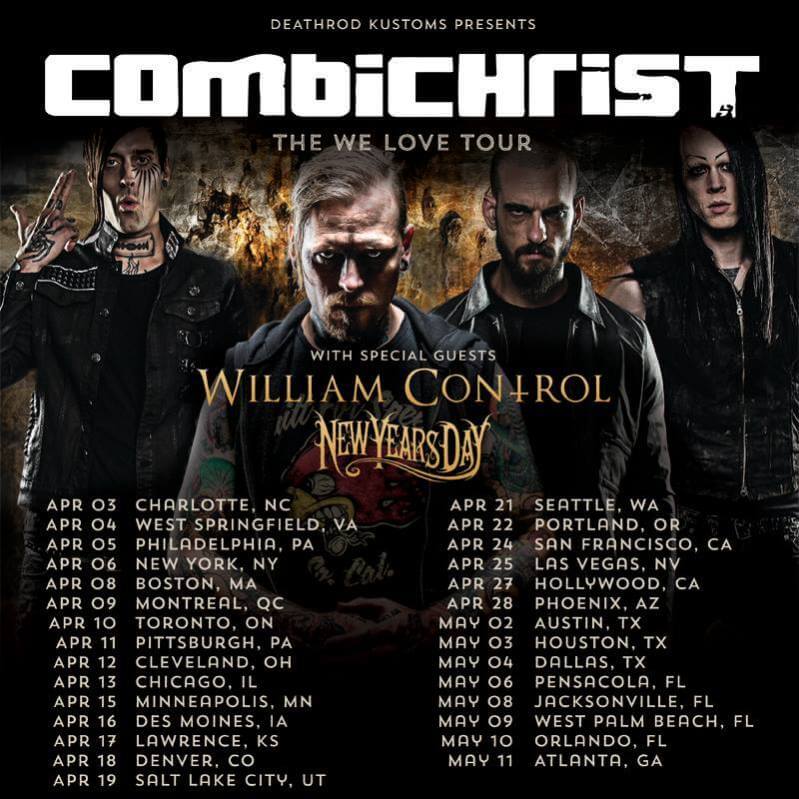 combichrist we love Tour Head Full Of Noise